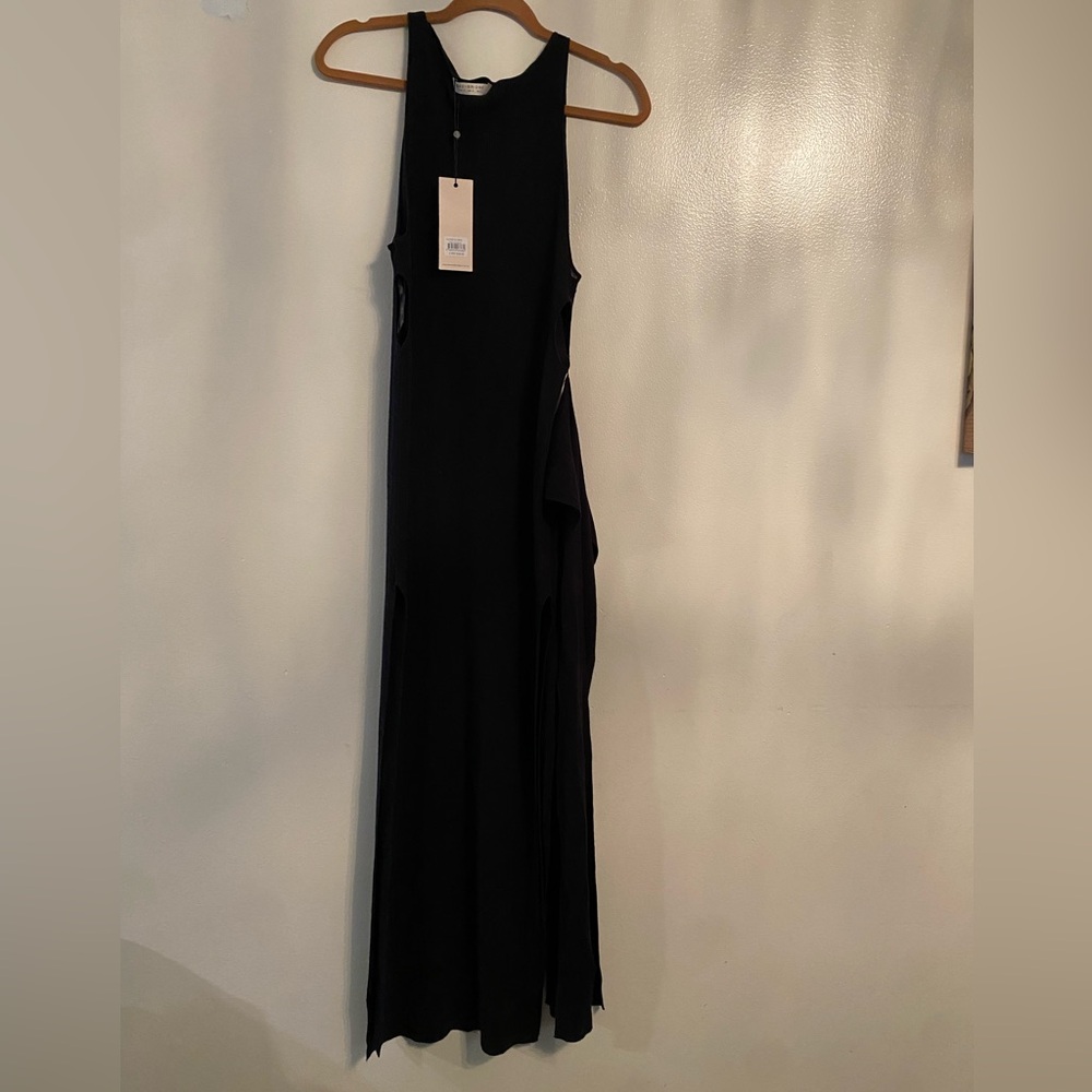 NWT Bec and Bridge Wild Side Midi dress. Size 2 black